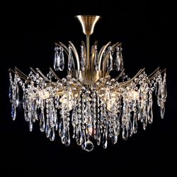 Citilux Селена CL302183 Люстра хрустальная Бронза