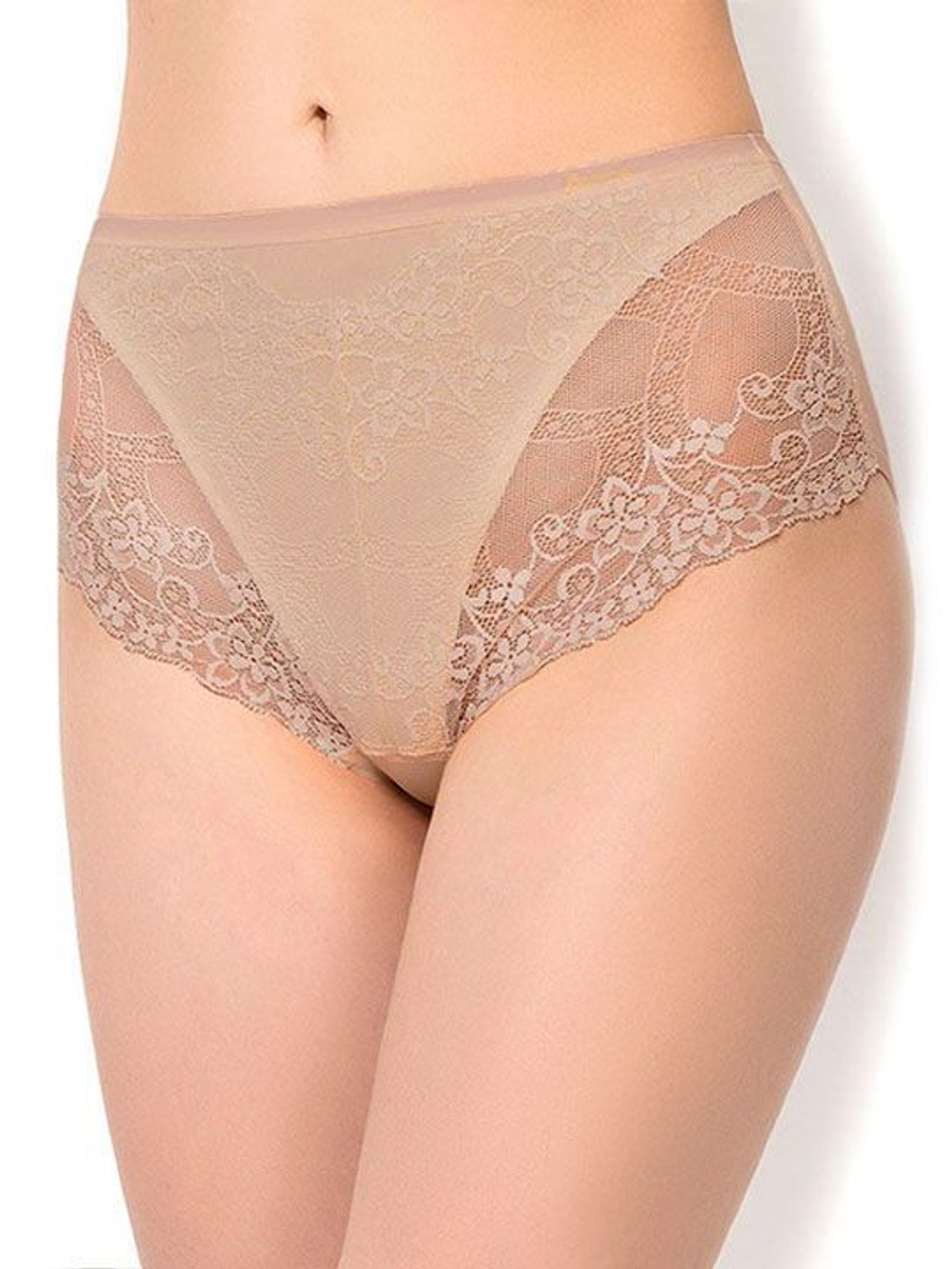 Высокие трусики-слипы Charm (Размер: XL) (Цвет: телесный)