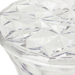 Кофейный столик Rock Crystal диаметр 31 пластик, прозрачный