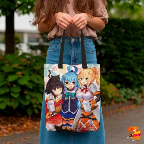 Сумка шоппер с принтом KonoSuba