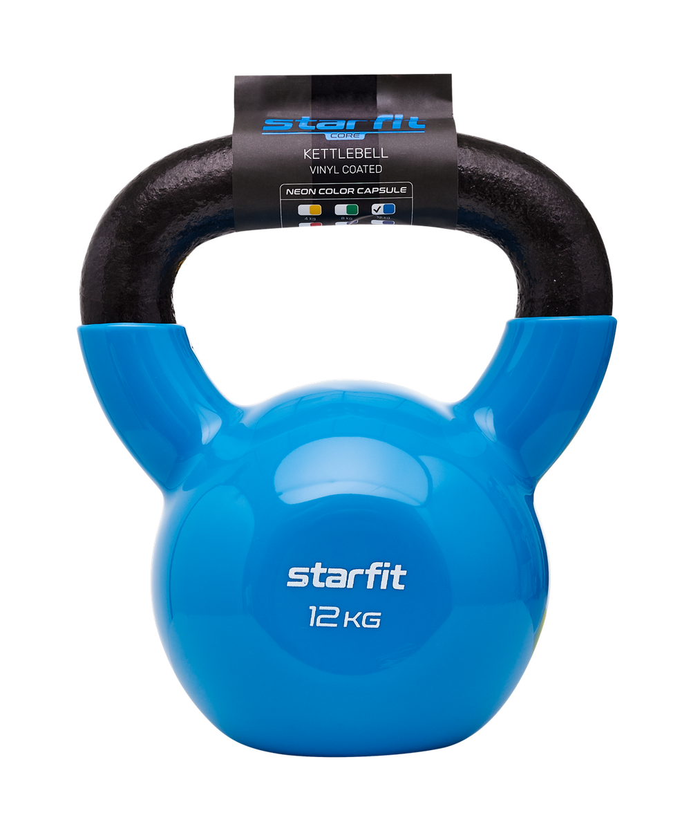 Гиря виниловая STARFIT DB-401, 12 кг, синий