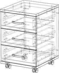 Тумба выкатная Стандарт Про дуб сонома