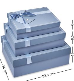 WF-166-A Набор коробок из 3 шт, синий