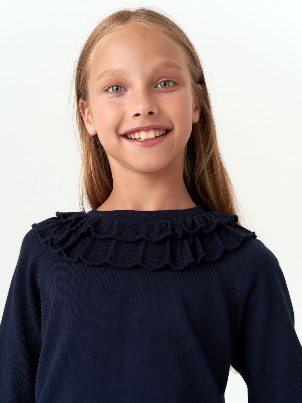 Джемпер школьный для девочки AT997  синий