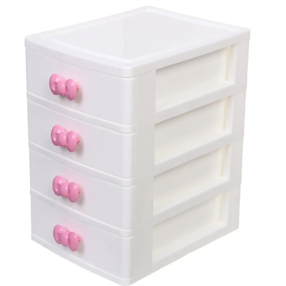 Комод малыйдля хранения «БАРЛАО», четыреотделения, цвет белый, 20*13*17см (пакет)