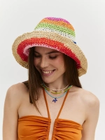 Шляпа соломенная женская с полями летняя пляжная
