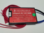 Плата контроля BMS LiFePO4 4S 12V 30A