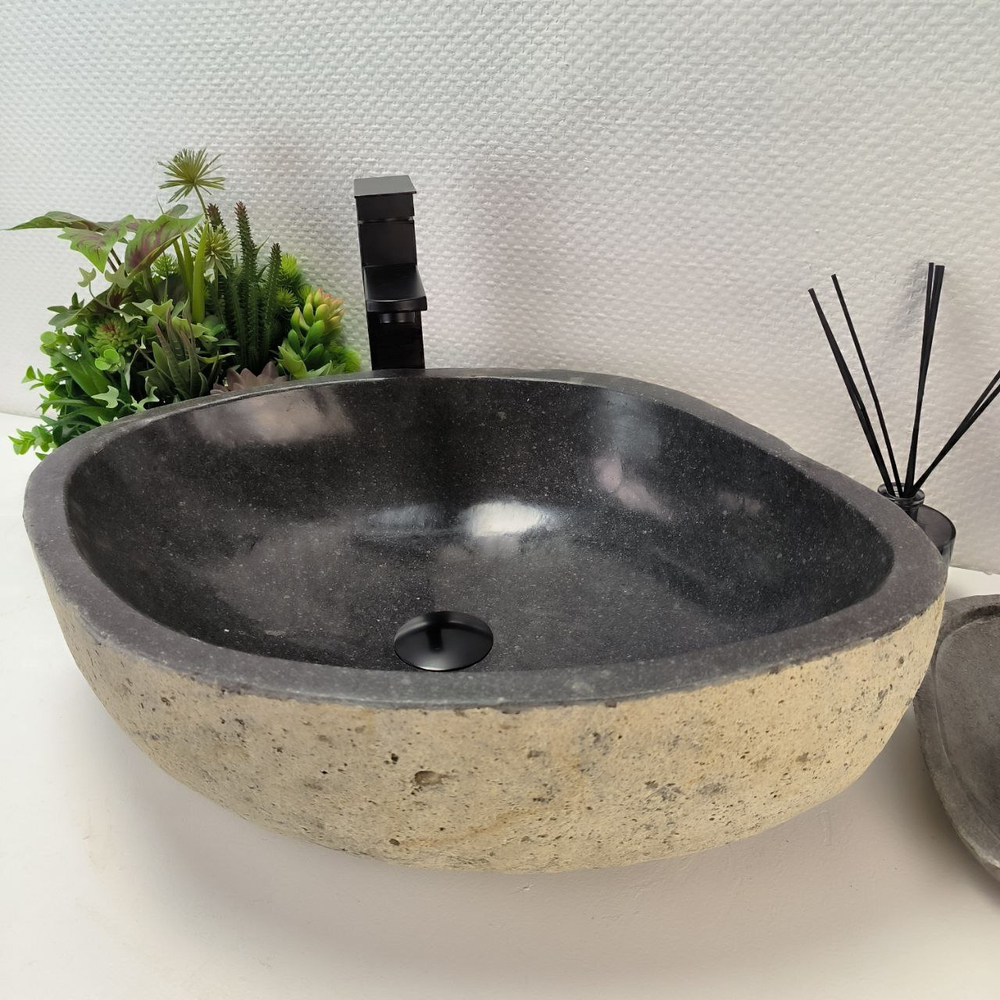 Раковина из речного камня RS-63844 (55*42*15) 0122