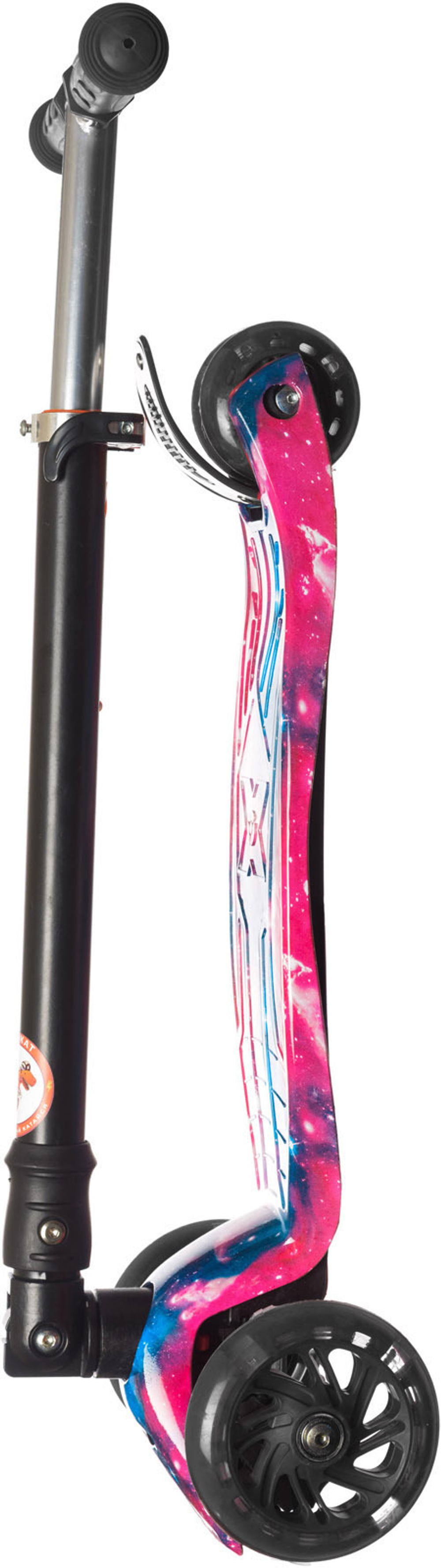 Самокат детский трехколесный Игрокат складной Dino Print Cosmo black