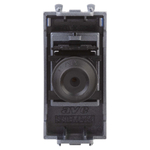 Розетка TV одиночная модульная,  "Avanti", "Закаленная сталь", 1 модуль