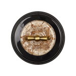 Рамка 1 постовая, керамика, цвет черный BF2-610-03