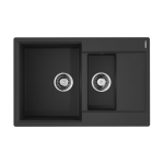 Мойка Daisen 78-2T-BL Tetogranit/черный