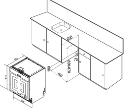 Встраиваемая посудомоечная машина Weissgauff BDW 6026 Inverter Infolight полноразмерная (437352)