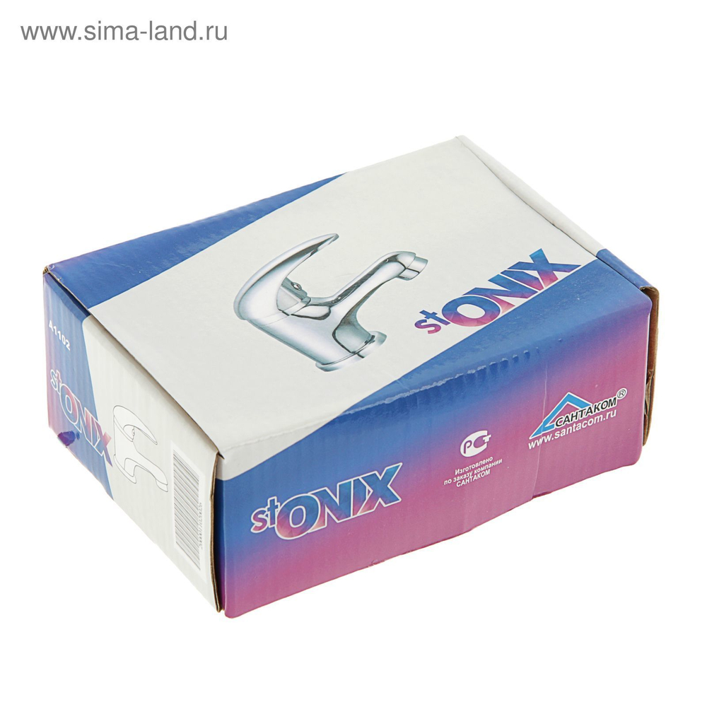 Смеситель для раковины ONYX, д.35мм, короткий нос А1102