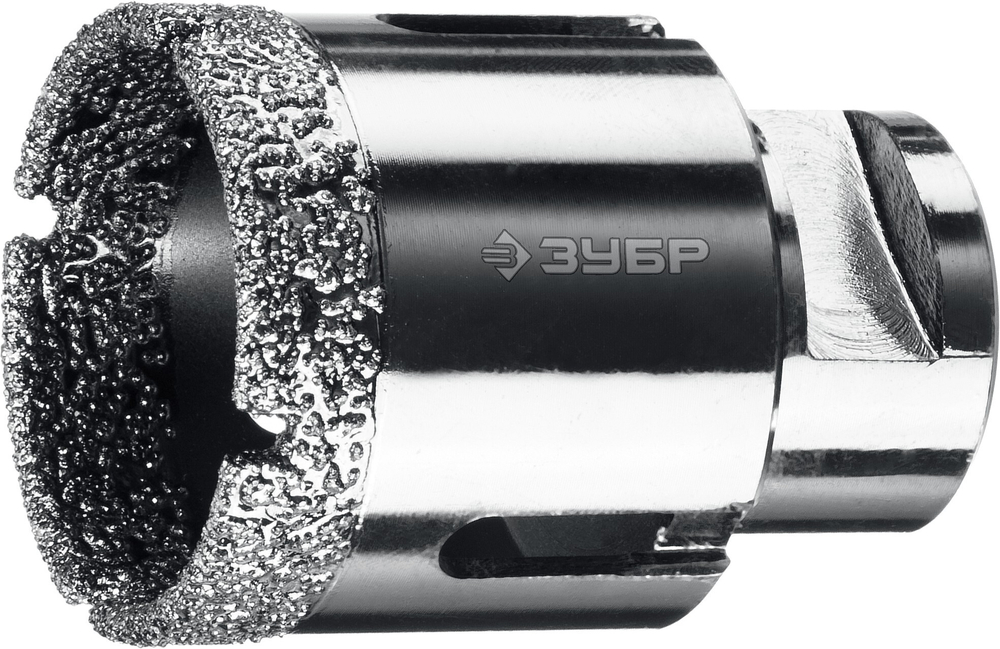 ЗУБР АВК, d 40 мм, (М14, 15 мм кромка), вакуумная алмазная коронка, Профессионал (29865-40)