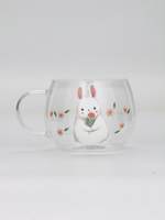 Кружка стеклянная «Зайка», 400 мл