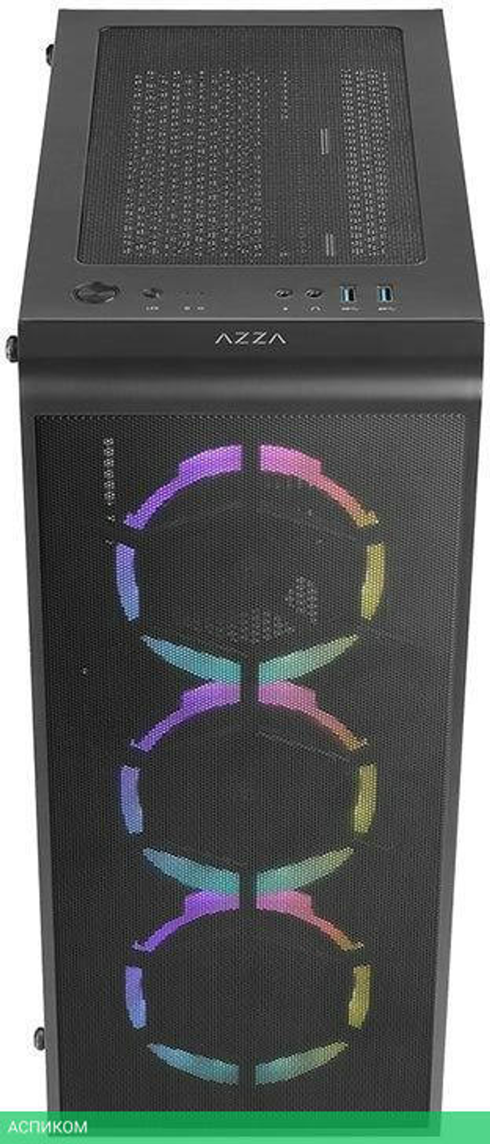 Корпус Azza Prime 360E черный без БП (CSAZ- 360E)