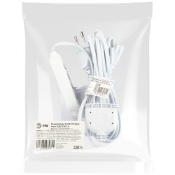 Разветвитель сетевой для линейных светильников ЭРА 3х IEC C5 3pin+timer на 3 точки с таймером 4, 8, 12H 2м | Аксессуары для фито светильников