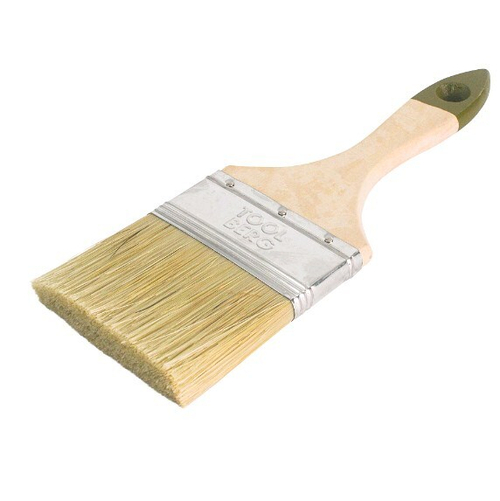 Кисть плоская Микс  -  Стандарт  75мм / смесь.щет, дер.руч. TOOLBERG  (Лакра) 0111215