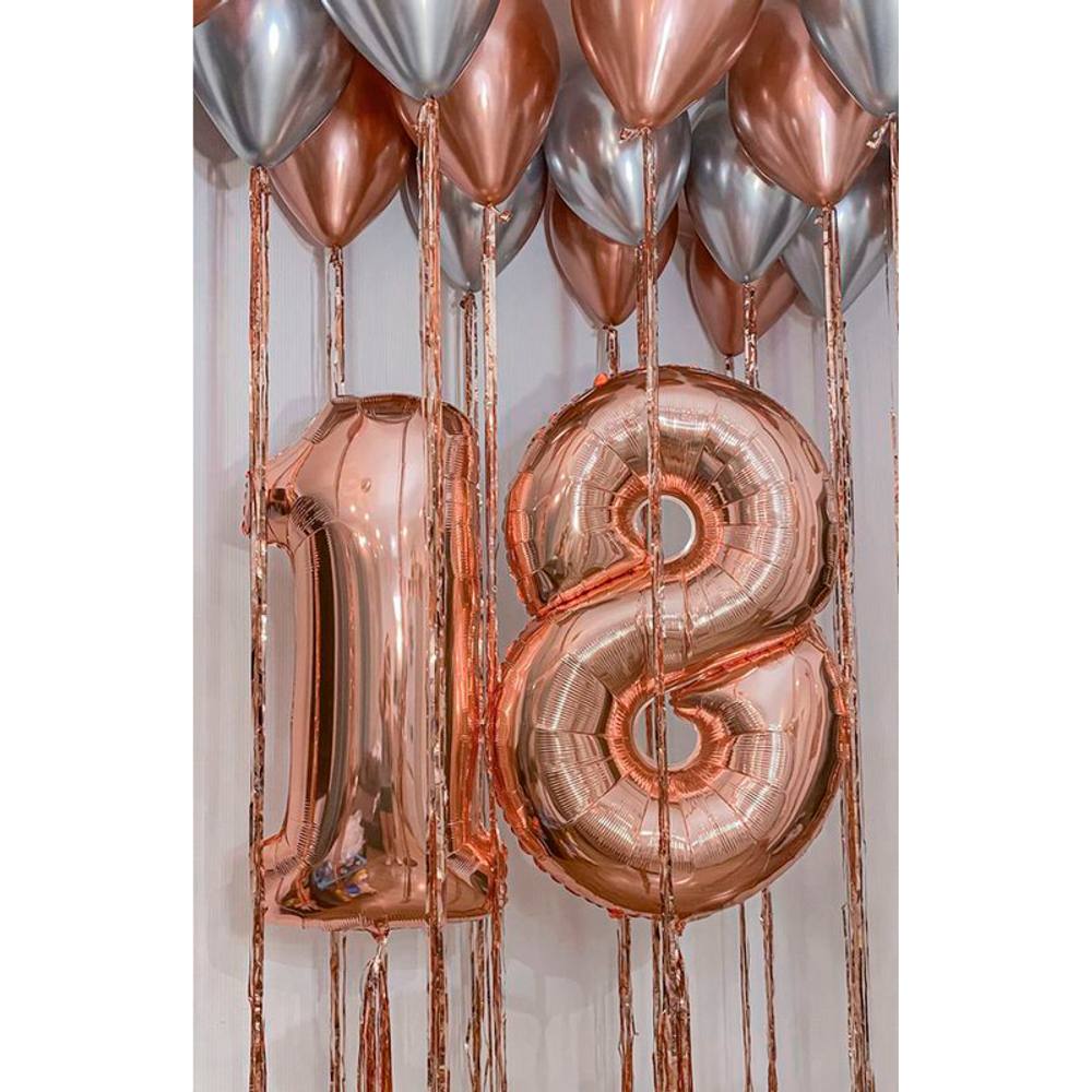Шары на дождике на 18 лет