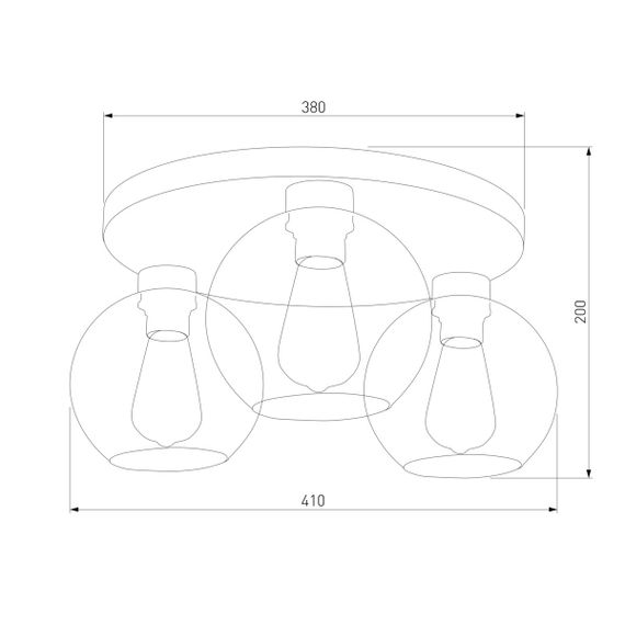 Потолочная люстра TK Lighting 2776 Cubus Graphite
