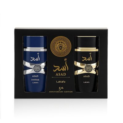 Lattafa Asad EDP Asad 100 ml + EDP Asad Zanzibar 100 ml (unisex) 200 ml