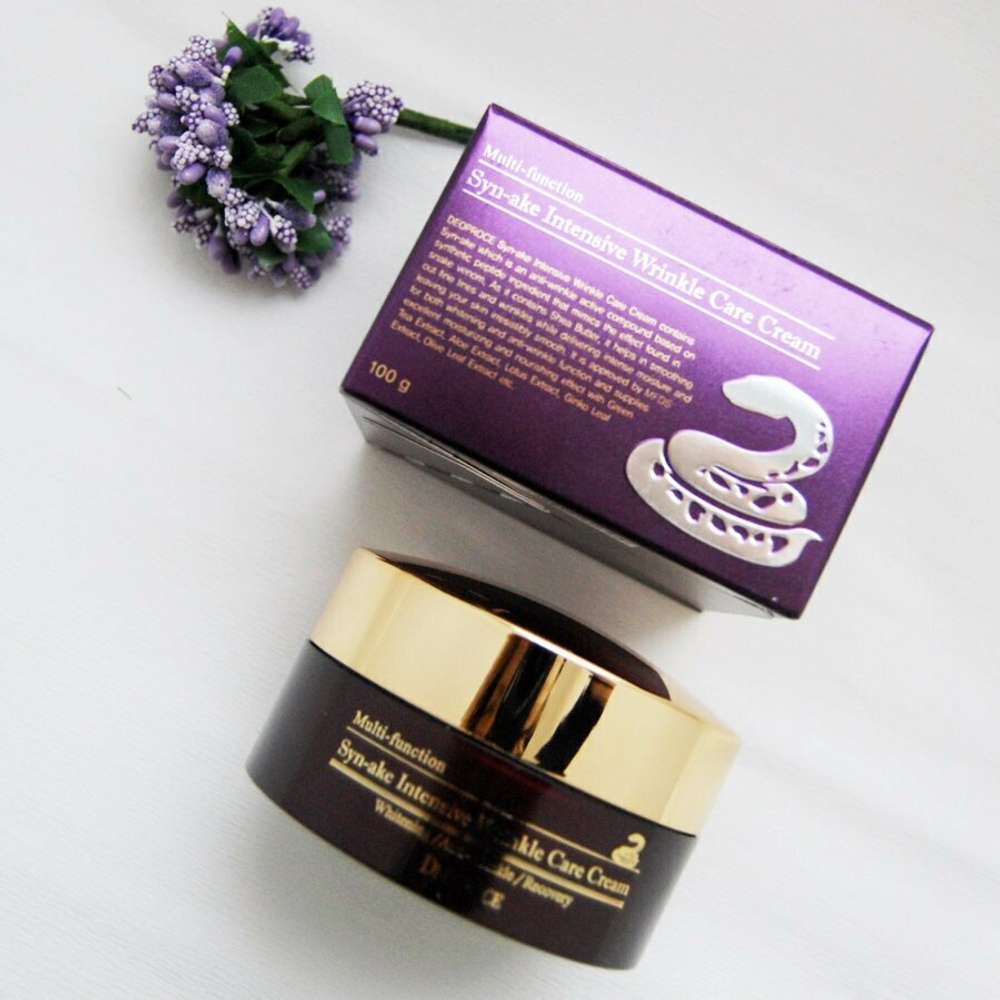 Deoproce Syn-Ake Intensive Wrinkle Care Cream Крем для лица со змеиным ядом, 100 мл