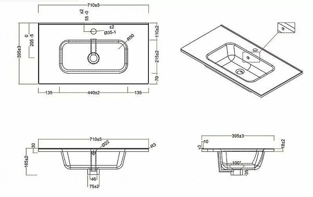 Тумба с раковиной BelBagno KRAFT 39-2C SO 70 Cemento Grigio