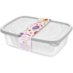 Контейнер прямоугольный «Романо» набор 0,45л; 0,9л; 1,6л светло-серый С853СЕР