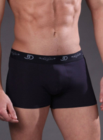 Хлопковые боксеры с брендированной резинкой (Размер: L) (Цвет: темно-синий)