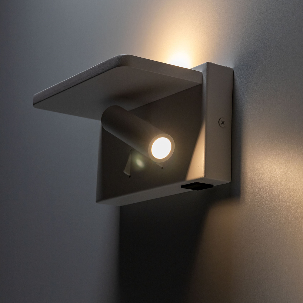 Citilux Декарт CL704370 LED USB QI Светильник поворотный Белый