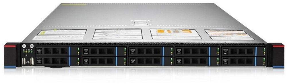 Сервер Gooxi SL101-D10R-G3 без процессора/без накопителей/количество отсеков 2.5" hot swap: 10/2 x 550 Вт/LAN 1 Гбит/c