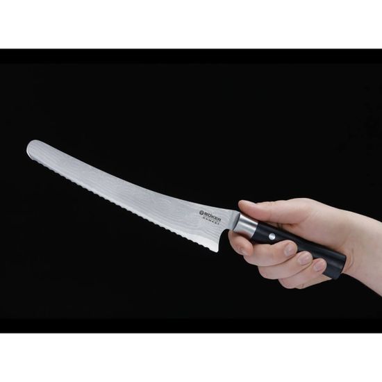 Нож кухонный Boker 130423DAM Damascus Black Bread Knife