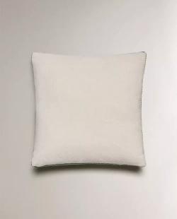 ZARA HOME ДЕТСКАЯ ПОДУШКА С ВЫШИВКОЙ В ВИДЕ БУКВЫ "F", ЗЕЛЕНЫЙ
