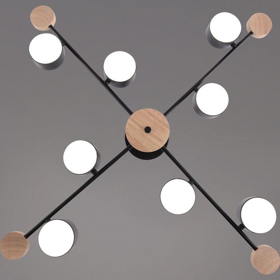 03751-0.3-08 BK+WOOD GX53 светильник потолочный