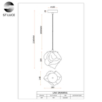 SL1175.103.01 Подвес ST-Luce Хром/Прозрачный E14 1*40W