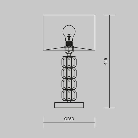 Настольная лампа Maytoni Talento DIA008TL-01CH