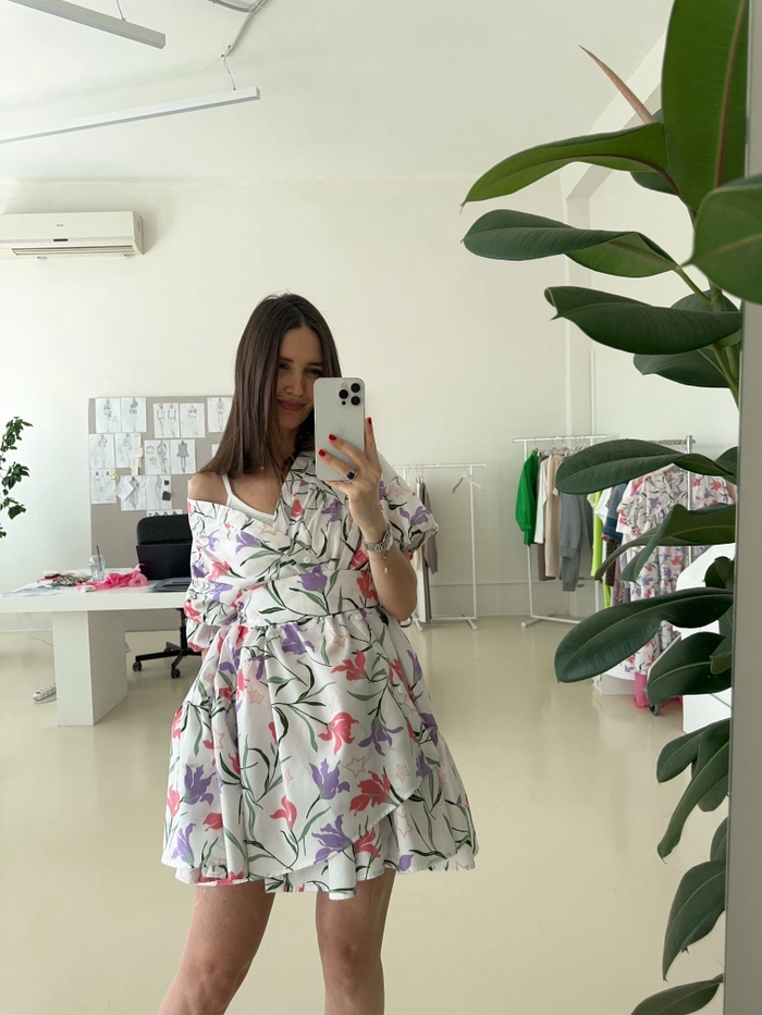 ПОЯС РЕЙНИ ЦВЕТОЧНЫЙ ПРИНТ