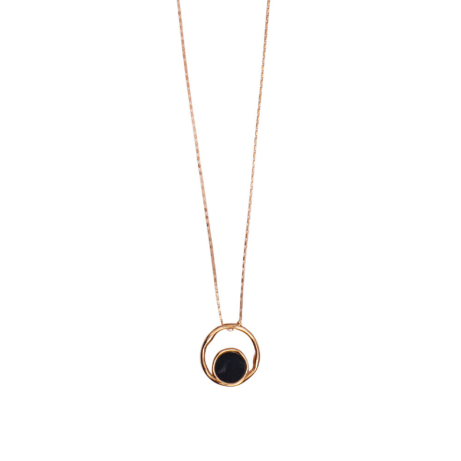 Колье Fiore Luna Onyx B2003NM-N01.2 BW/RG