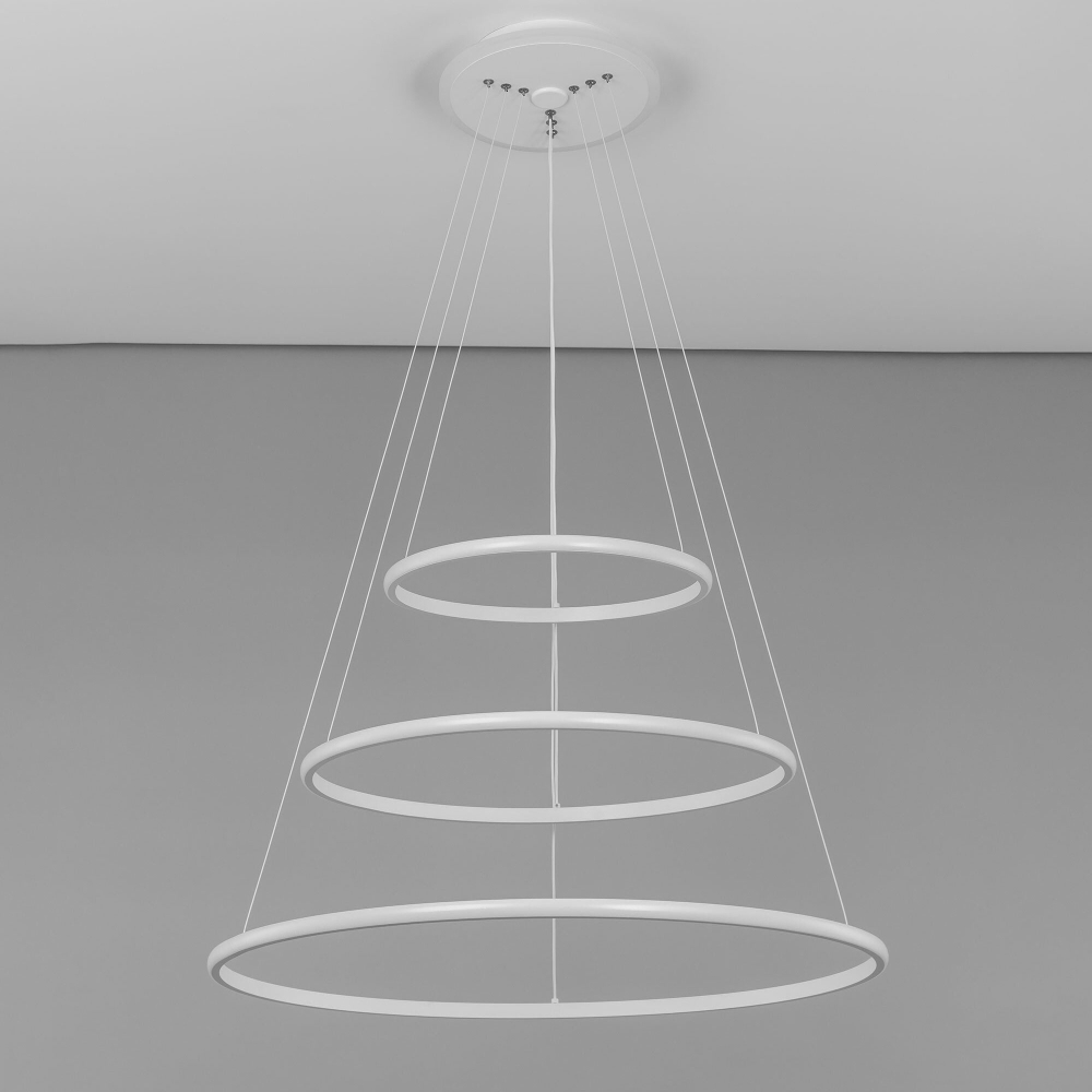 Citilux Неон Смарт CL731A090E RGB Умная подвесная люстра Белая