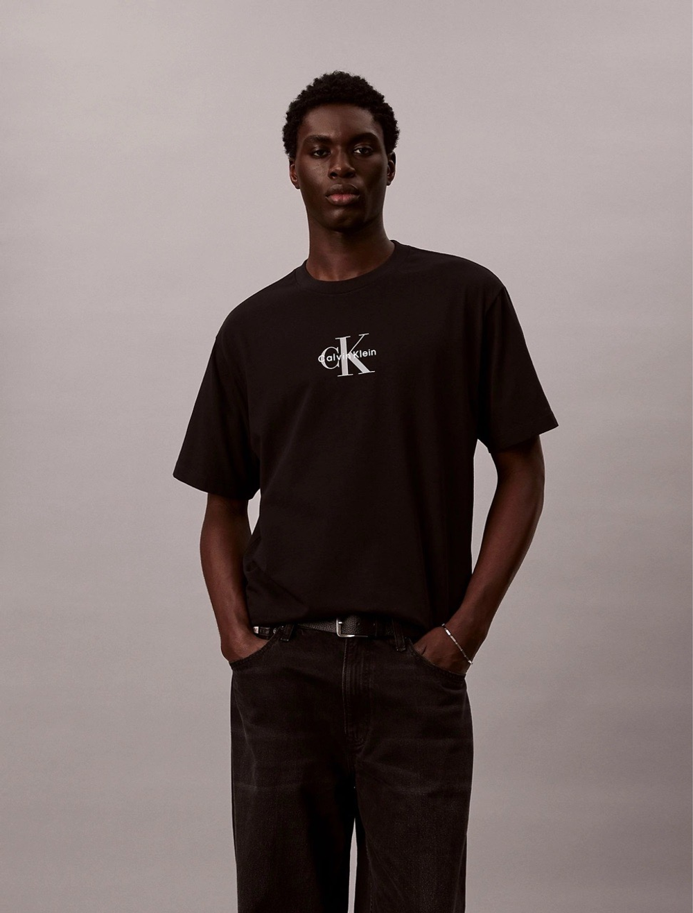 Футболка Calvin Klein Monologo Relaxed Tee Bright Black