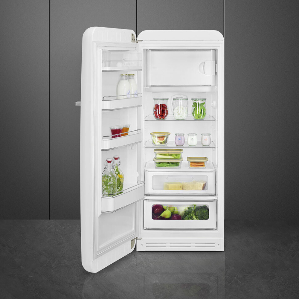 Отдельностоящий однодверный холодильник Smeg FAB28LWH5