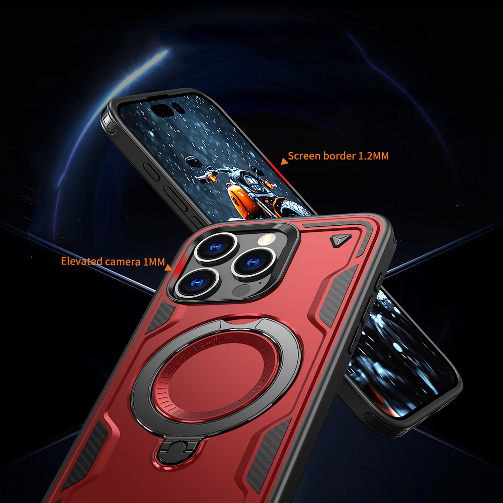 Чехол Magneto Case с кольцом для iPhone 15 Pro