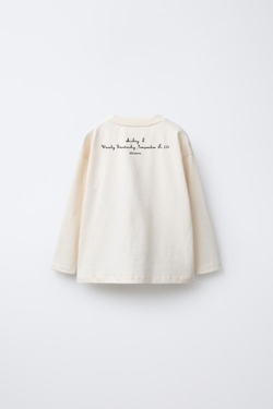 ZARA ФУТБОЛКА С ПРИНТОМ MICKEY MOUSE © DISNEY, ЭКРЮ