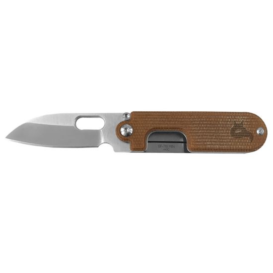 Складной нож FOX knives BF-719 MIN Bean Gen 2 c клинком из стали 440C, рукоять микарта