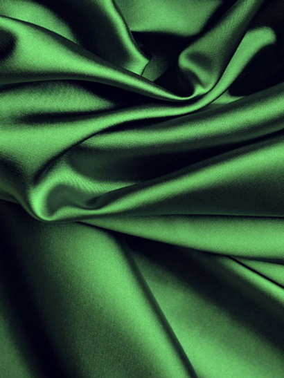 Атлас, изумруд, плотный, глянцевый Розетта