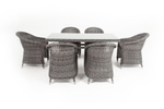 "Эспрессо" обеденная группа плетеная, цвет графит