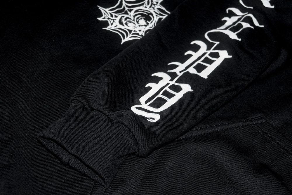 Худи Creepy Clothing Zip Сердце черный