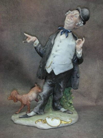 Статуэтка. Фарфор. Хвастун. Capodimonte. Италия