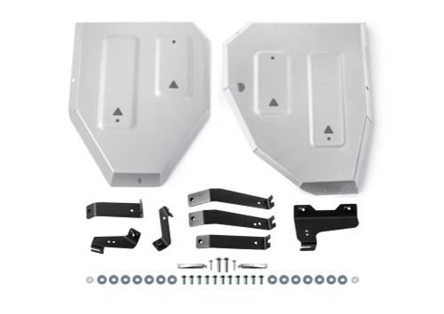 Защита топливного бака Rival для Exeed LX I поколение рестайлинг РКПП 4WD 2023-н.в., рынок РФ, алюминий 3 мм, с крепежом, штампованная, 333.0935.1